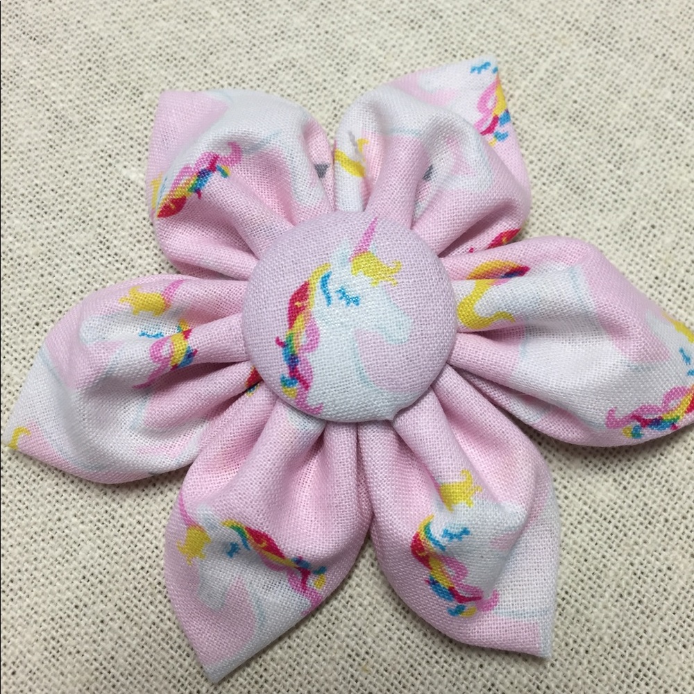 Unicorn hair flower